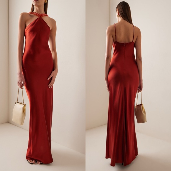 STAUD Dresses & Skirts - Staud Cadence Maxi Dress in Rust red Size 6